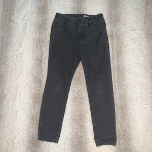 Toddler Girl Gray-Black Jeggings